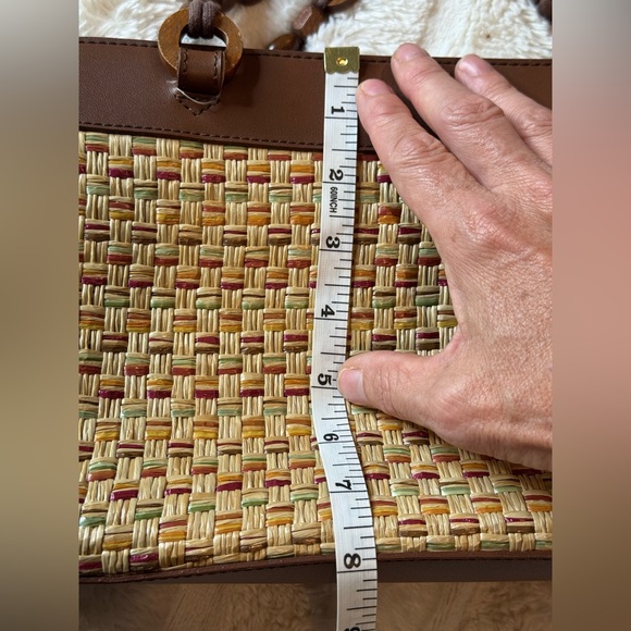 ETIENNE AIGNER Vintage Boho Style Woven Wood Purse | EUC - Picture 8 of 8